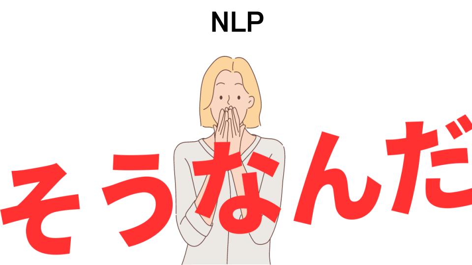 意味ないと思う人におすすめ！NLPの代わり